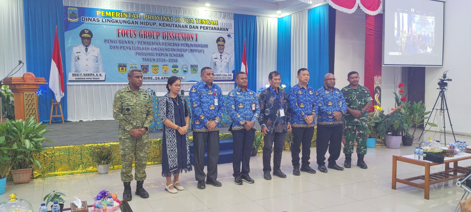 FGD Bersama Dinas Lingkungan Hidup, kehutanan dan Pertanahan Provinsi Papua Tengah