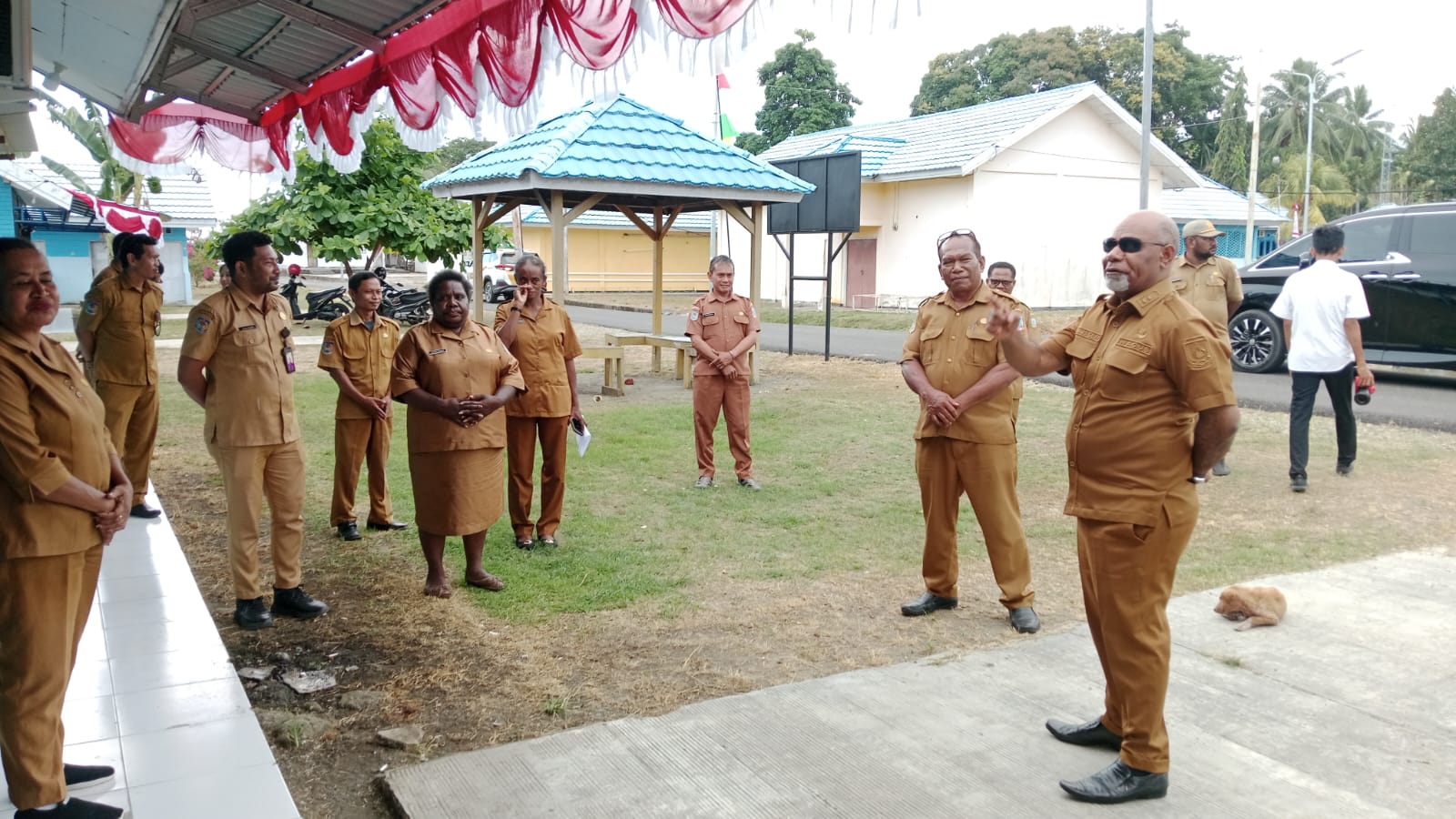 Kunjungan Wakil Gubernur Ke Dinas Kelautan Dan Perikanan Provinsi Papua Tengah